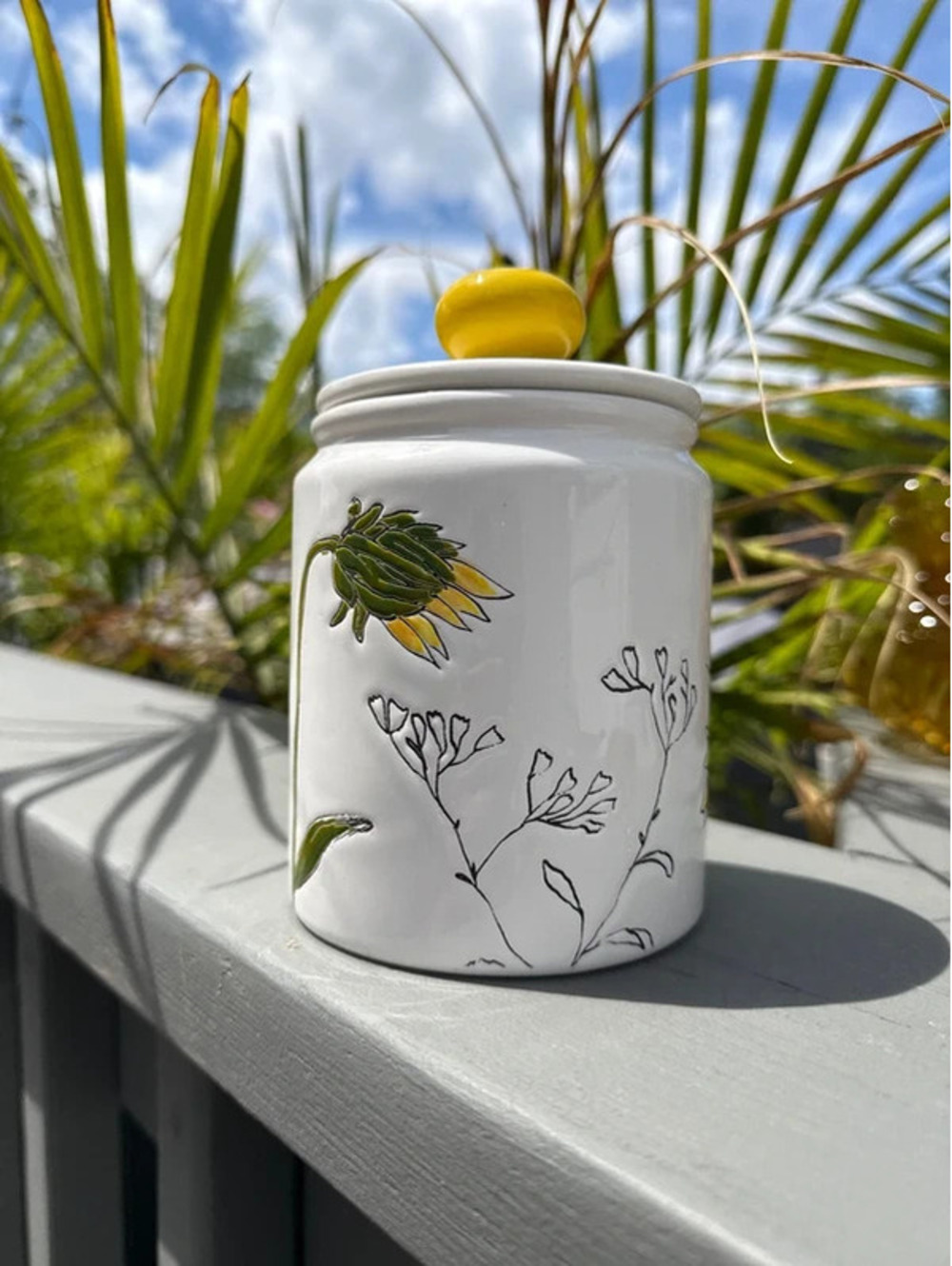 Sunflower small jar 6” - Picture 2 of 4